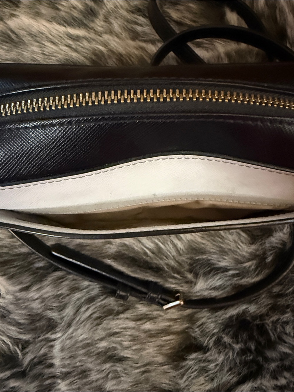 kate spade Three-Tone Black, cream, beige Crossbody Bag so classy and elegant - Picture 7 of 9